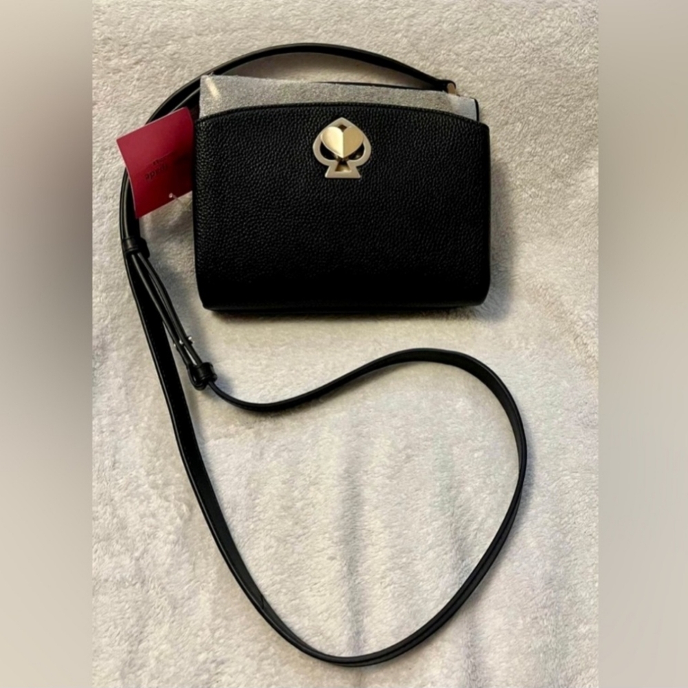 BNWT AUTHENTIC KATE SPADE NICOLA TWIST LOCK Leather crossbody bag - Picture 1 of 5